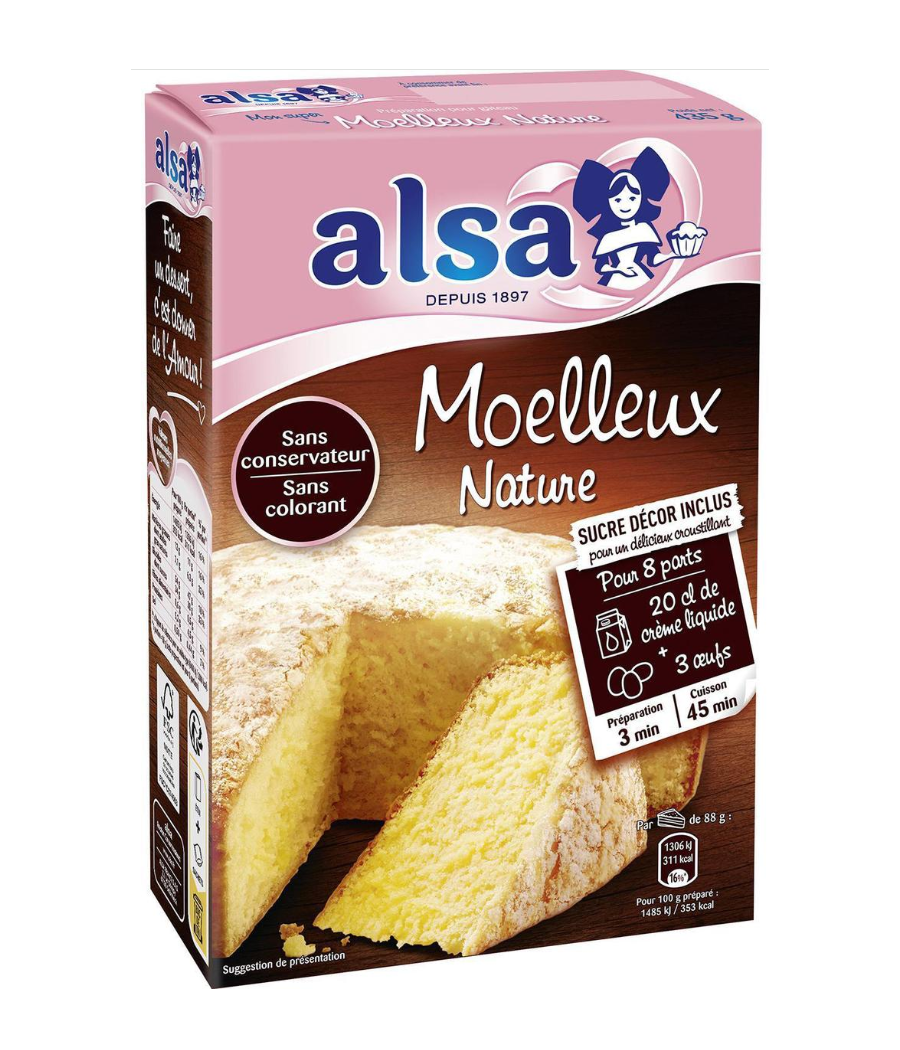 PREPARATION A CUIRE MOELLEUX NATURE ALSA 500G PREPARATION A CUIRE MOELLEUX NATURE ALSA 500G