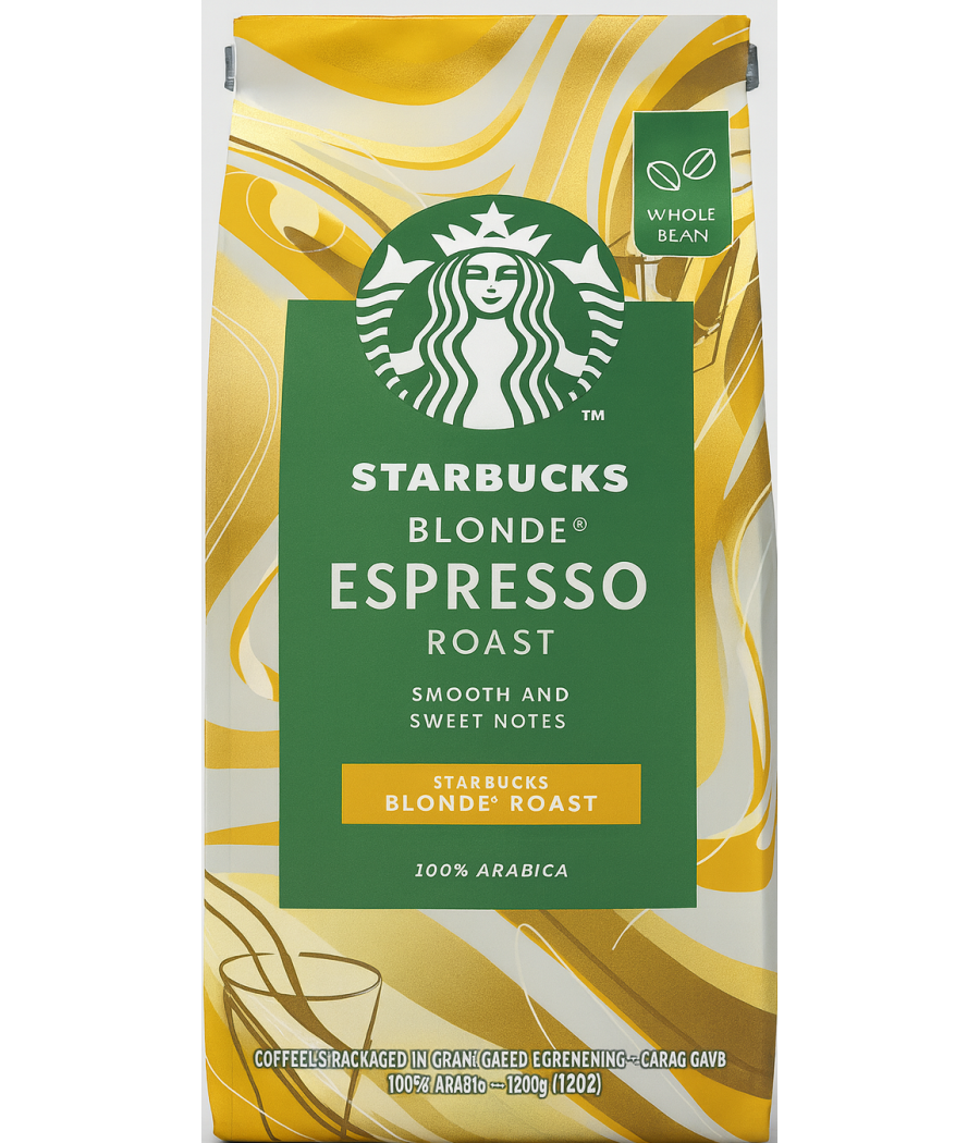 CAFE EN GRAINS ESPRESSO ROAST BLONDE STARBUCKS  450G CAFE EN GRAINS ESPRESSO ROAST BLONDE STARBUCKS  450G