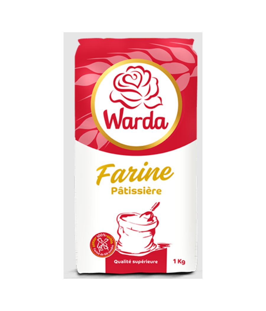 FARINE WARDA PATISSIERE 1 KG FARINE WARDA PATISSIERE 1 KG