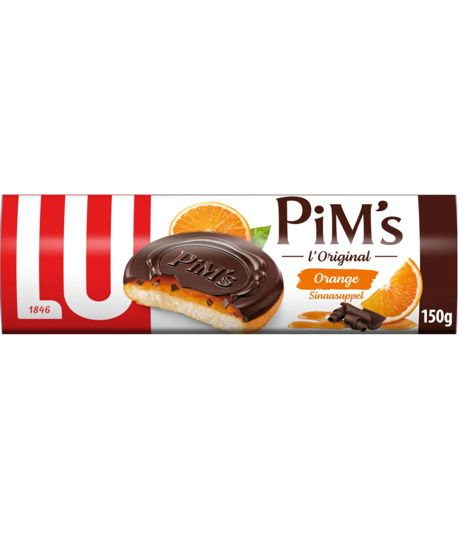 BISCUITS LU PIM'S GOUT ORANGE 150G DE 12 BISCUITS BISCUITS LU PIM'S GOUT ORANGE 150G DE 12 BISCUITS