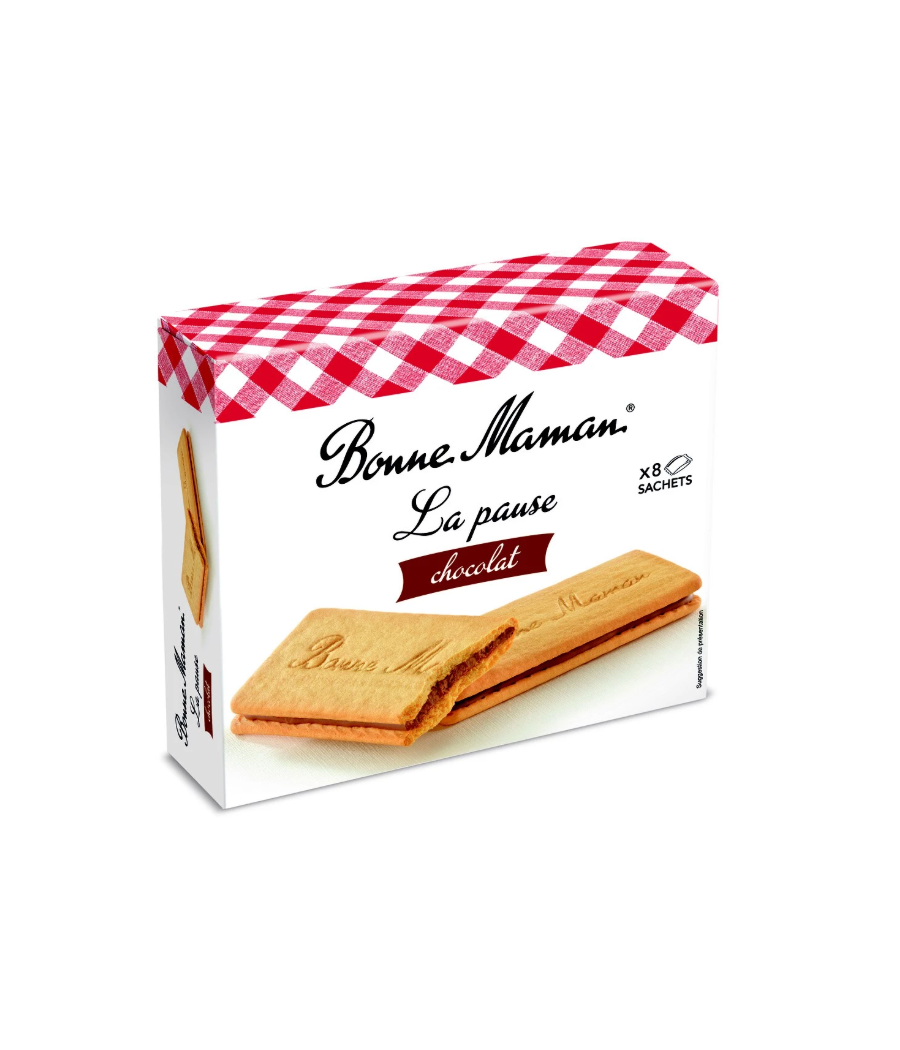 BISCUITS FOURRES AU CHOCOLAT AU LAIT BONNE MAMAN 200G BISCUITS FOURRES AU CHOCOLAT AU LAIT BONNE MAMAN 200G