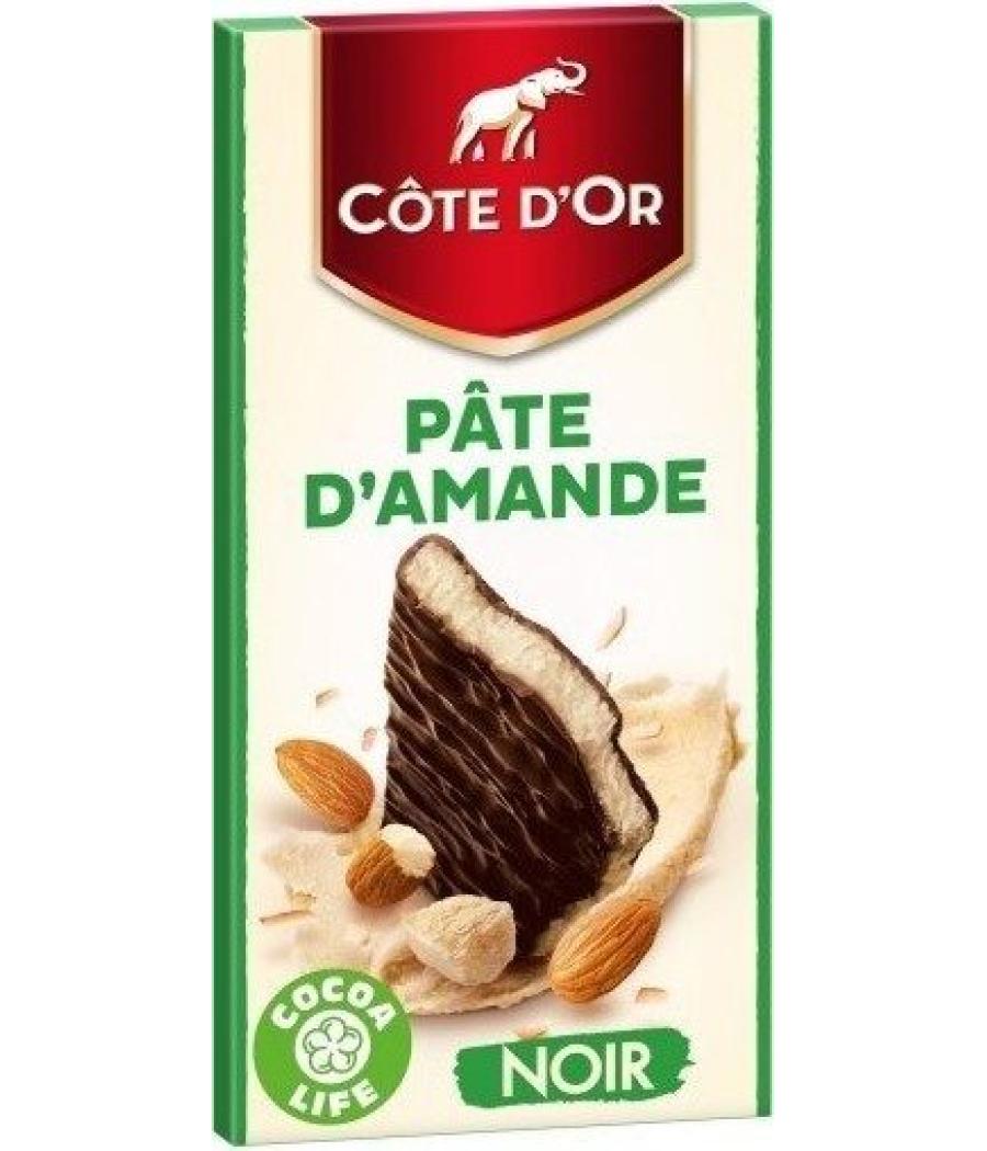 TABLETTE DE CHOCOLAT NOIR PATE D'AMANDE COTE D'OR 150G TABLETTE DE CHOCOLAT NOIR PATE D'AMANDE COTE D'OR 150G