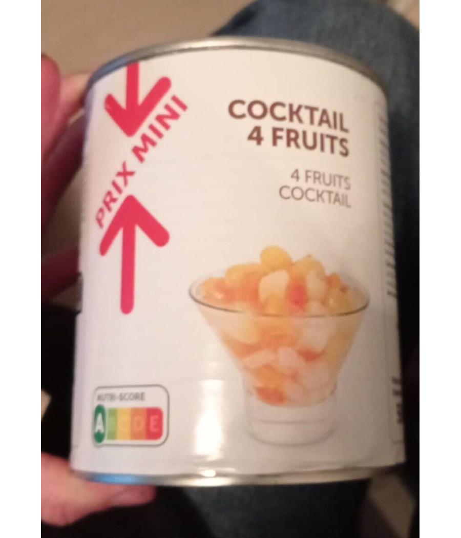 COCKTAIL 4 FRUITS PRIX MINI 820G COCKTAIL 4 FRUITS PRIX MINI 820G