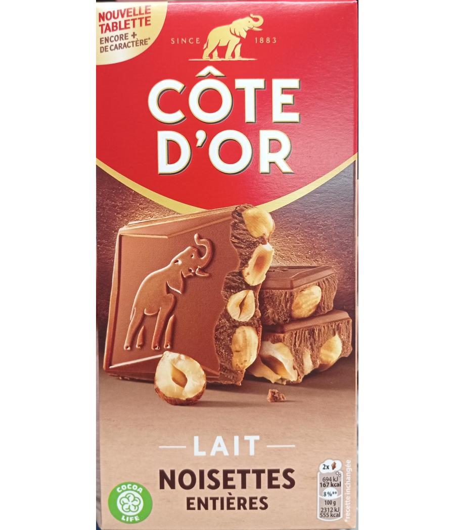 CHOCOLAT AU LAIT  NOISETTE COTE D OR 180G CHOCOLAT AU LAIT  NOISETTE COTE D OR 180G