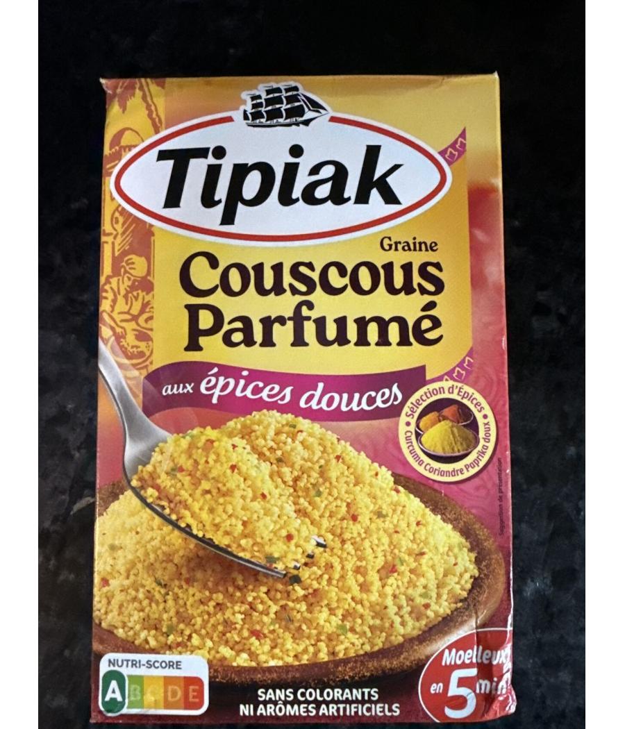COUSCOUS PARFUME AUX EPICES DOUCES TIPIAK 2 X 250G COUSCOUS PARFUME AUX EPICES DOUCES TIPIAK 2 X 250G