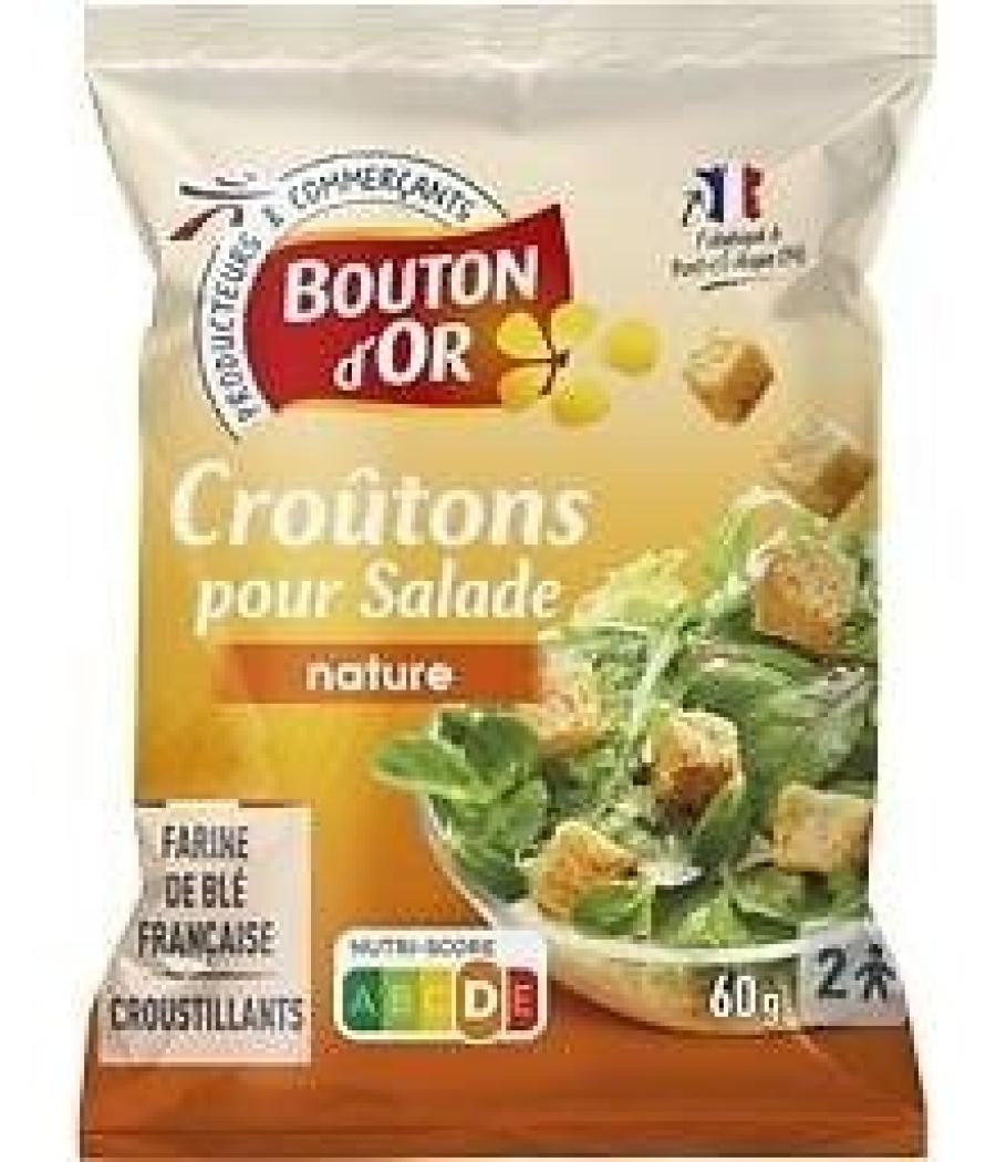 CEREALES BOUTON D'OR  CROUTONS SALADE SAVEUR NATURE 60G CEREALES BOUTON D'OR  CROUTONS SALADE SAVEUR NATURE 60G