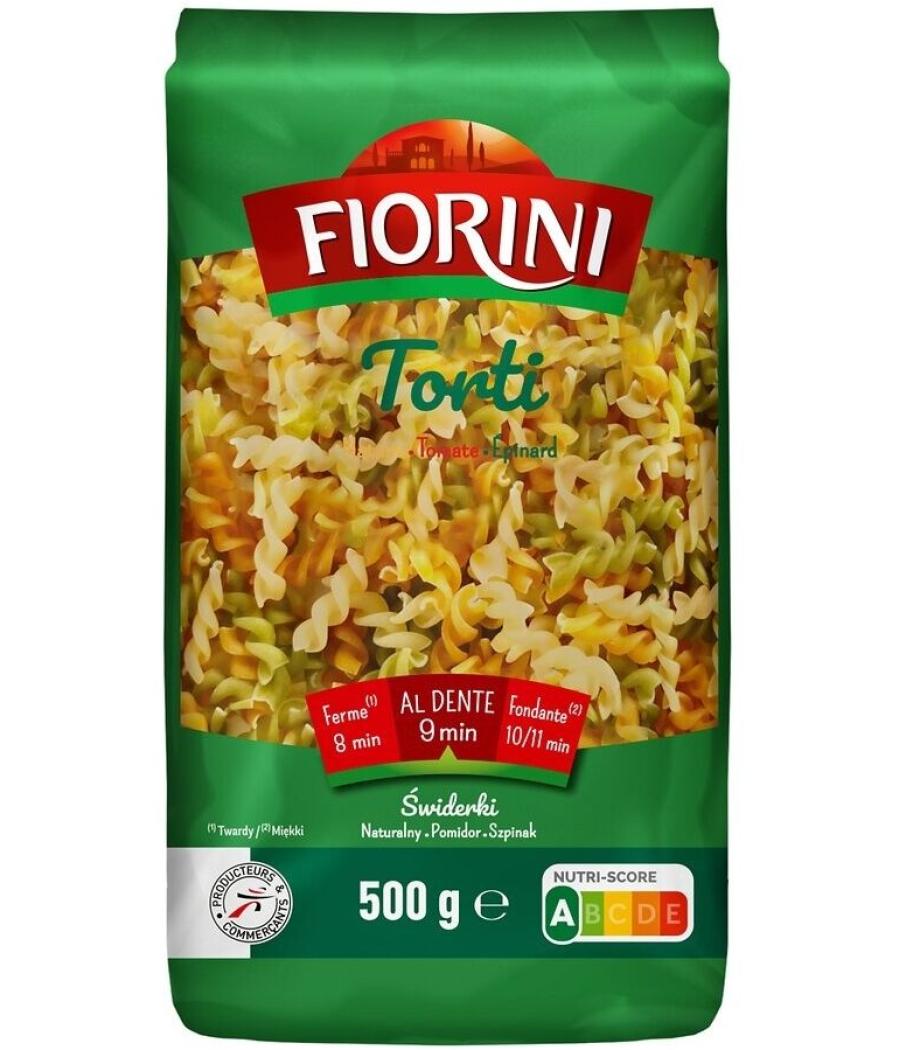 PATES FLORINI TORTI 3 COULEURS 500G PATES FLORINI TORTI 3 COULEURS 500G