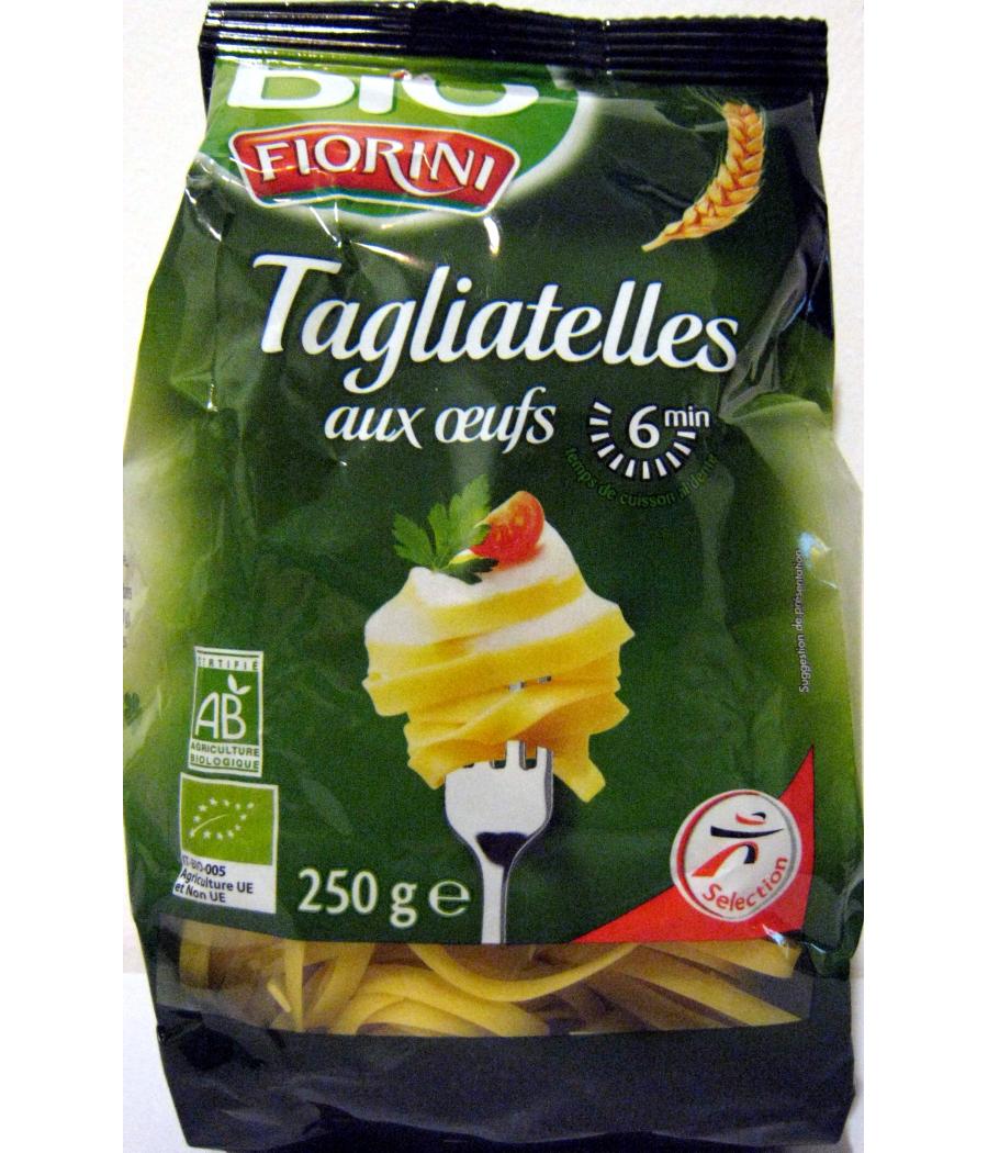 PATES TAGLIATELLES AUX OEUFS FLORINI BIO 250G PATES TAGLIATELLES AUX OEUFS FLORINI BIO 250G
