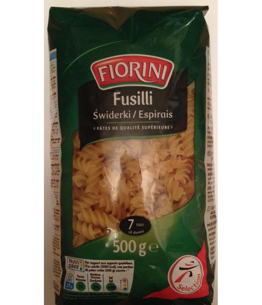 FUSILLI PATES DE QUALITE SUPERIEURE)500 G FUSILLI PATES DE QUALITE SUPERIEURE)500 G