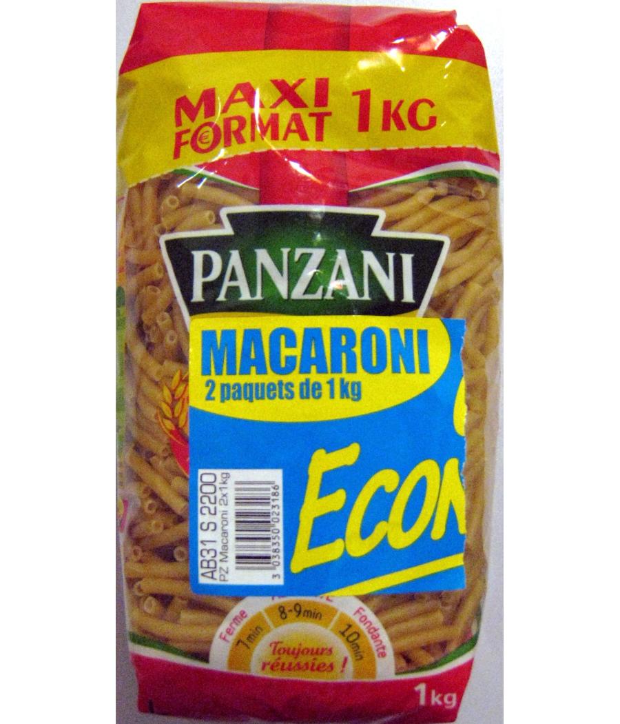MACARONI (MAXI FORMAT) OFFRE ECONOMIQUE 2 X 1 KG MACARONI (MAXI FORMAT) OFFRE ECONOMIQUE 2 X 1 KG