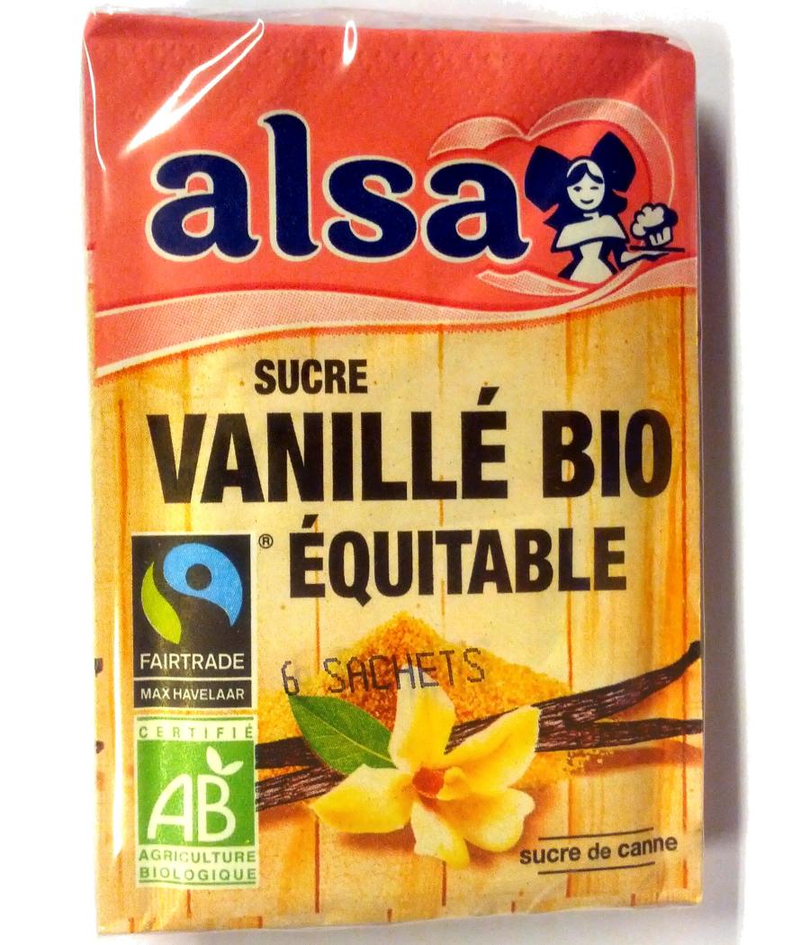 SUCRE VANILLE BIO EQUITABLE SUCRE DE CANNE ALSA 6 X 7,5G SUCRE VANILLE BIO EQUITABLE SUCRE DE CANNE ALSA 6 X 7,5G