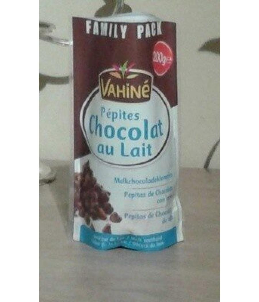 PEPITES CHOCOLAT AU LAIT VAHINE 200G PEPITES CHOCOLAT AU LAIT VAHINE 200G