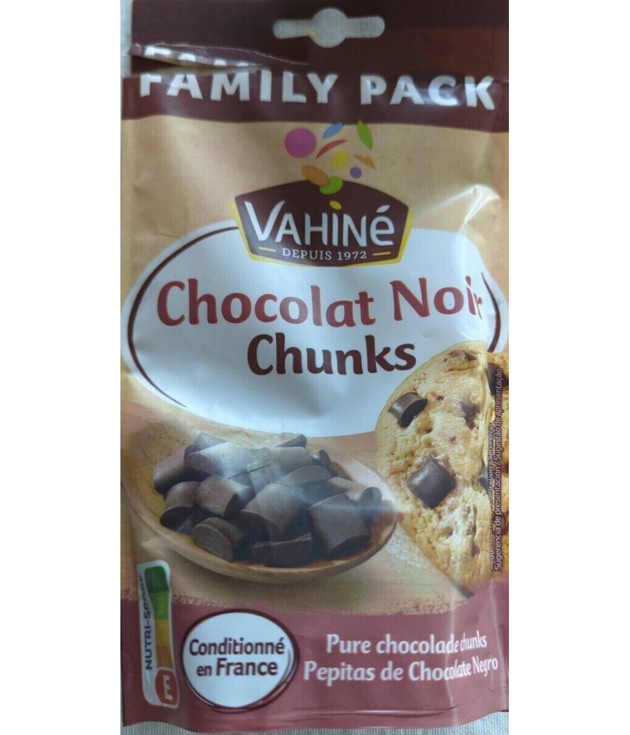 CHOCOLAT NOIR CHUNKS VAHINE 180G CHOCOLAT NOIR CHUNKS VAHINE 180G