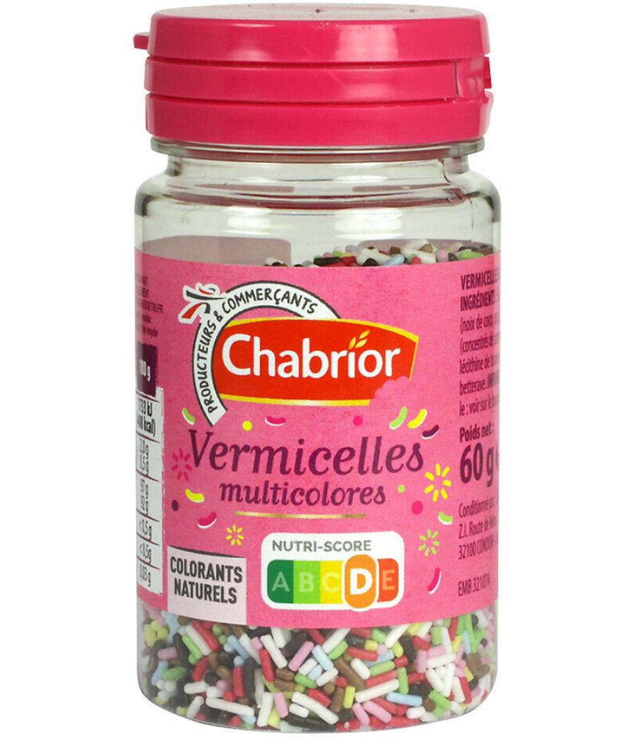 VERMICELLES MULTICOLORES CHABRIOR 60G VERMICELLES MULTICOLORES CHABRIOR 60G
