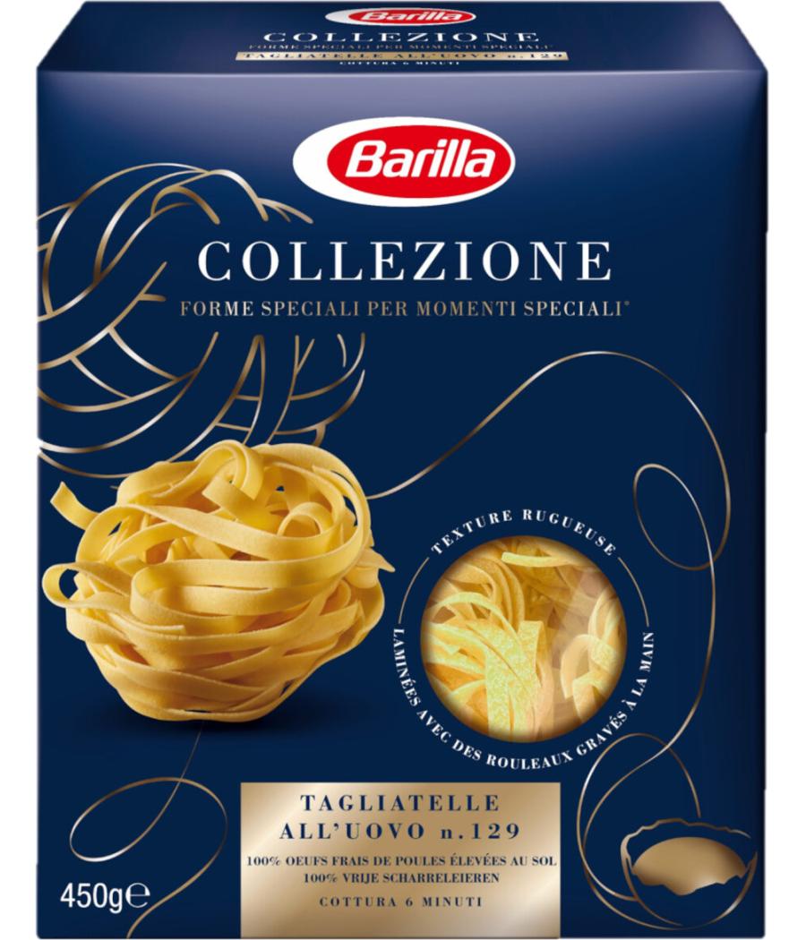 PATES BARILLA TAGLIATELLE AUX OEUFS COLLEZIONE 450G PATES BARILLA TAGLIATELLE AUX OEUFS COLLEZIONE 450G