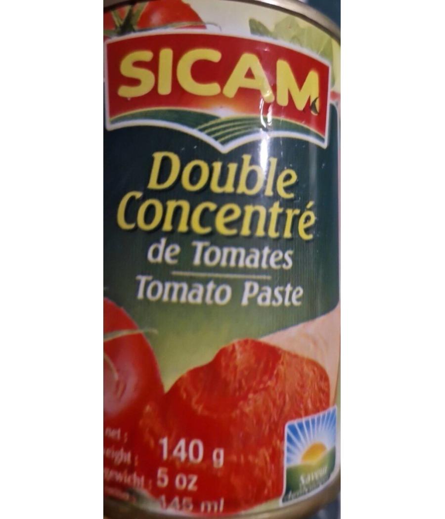 DOUBLE CONCENTRE DE TOMATES 140G DOUBLE CONCENTRE DE TOMATES 140G