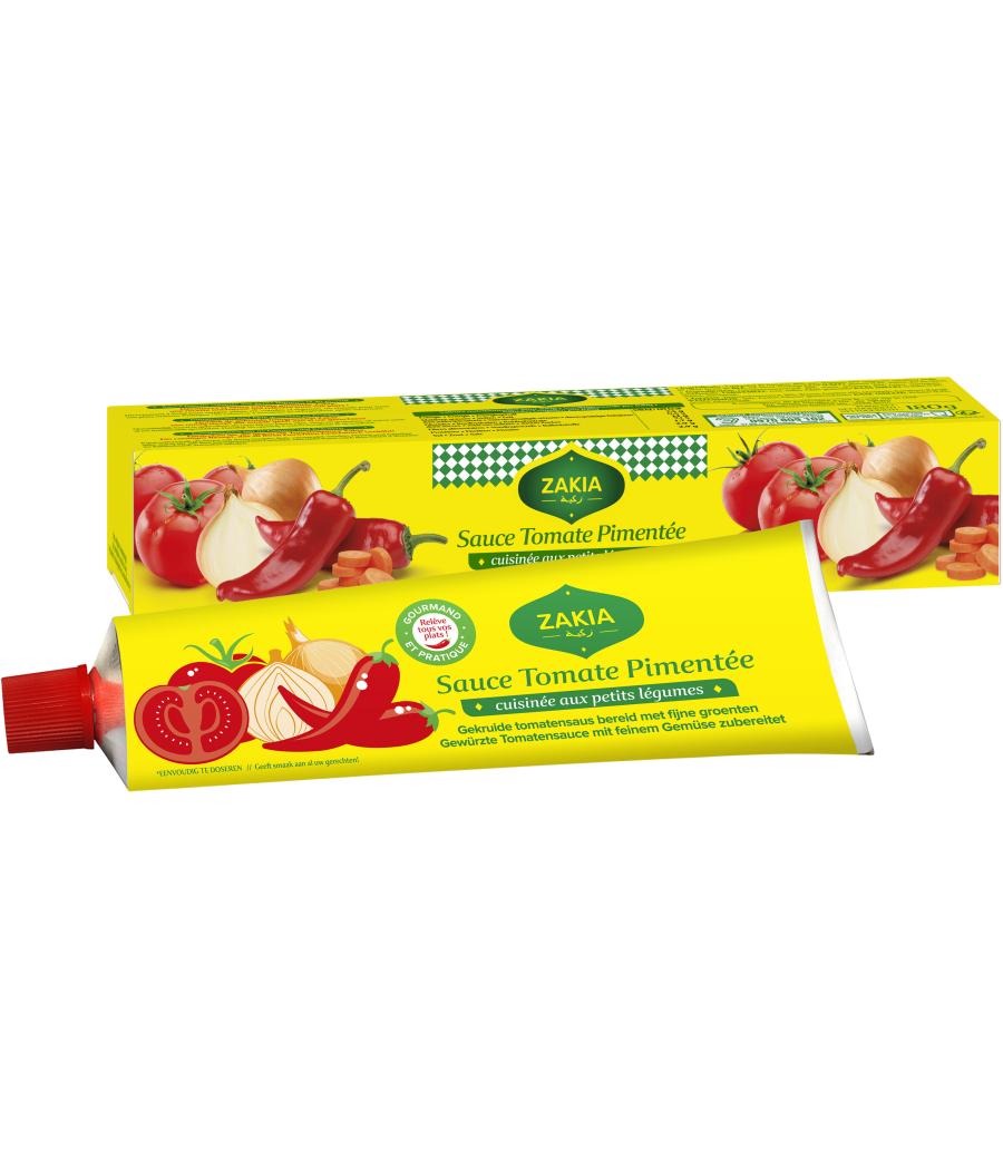 SAUCE TOMATE PIMENTEE ZAKIA 180G SAUCE TOMATE PIMENTEE ZAKIA 180G