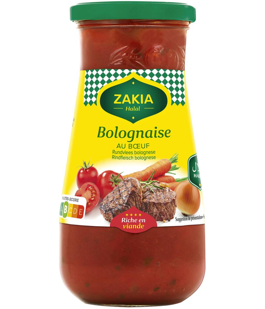 ZAKIA SAUCE BOLOGNAISE HALAL 400G 400 G ZAKIA SAUCE BOLOGNAISE HALAL 400G 400 G