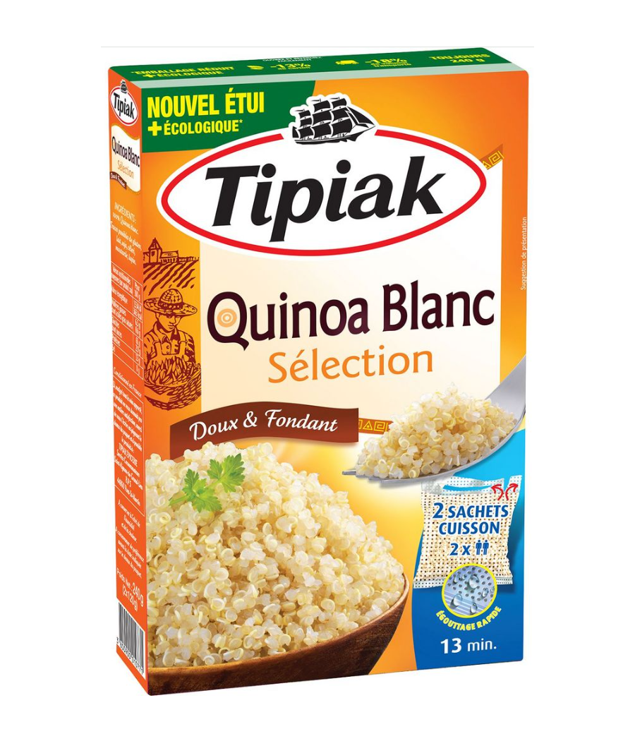 QUINOA CUISSON PARFAITE TIPIAK 2 X 120G QUINOA CUISSON PARFAITE TIPIAK 2 X 120G