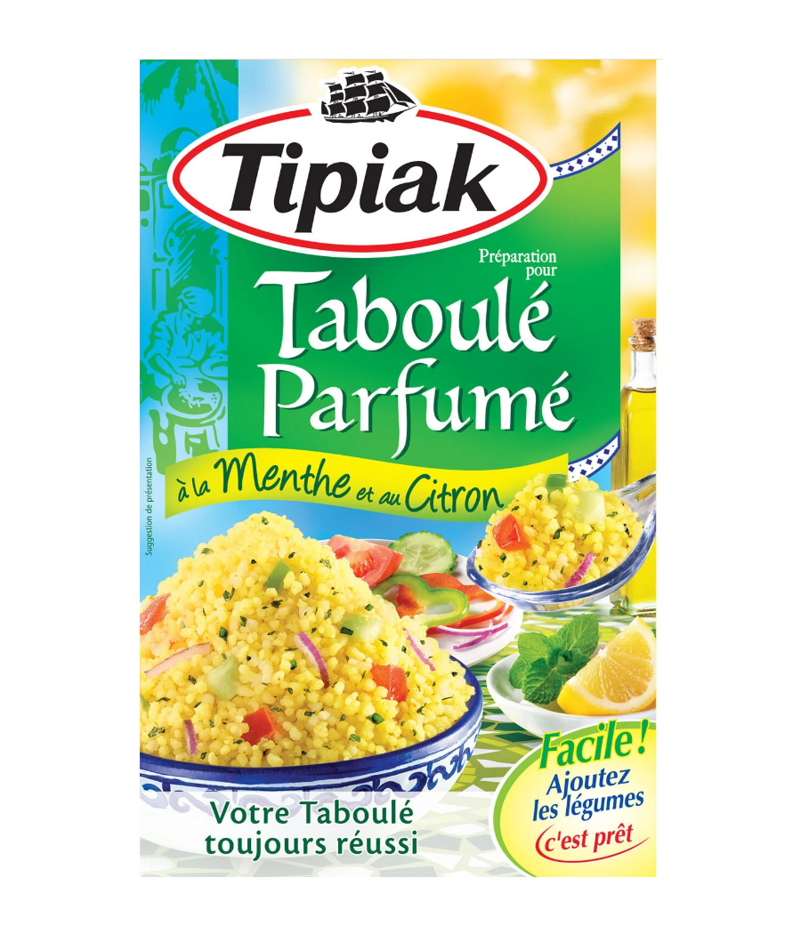 PREPARATION TABOULE MENTHE CITRON TIPIAK 350G PREPARATION TABOULE MENTHE CITRON TIPIAK 350G