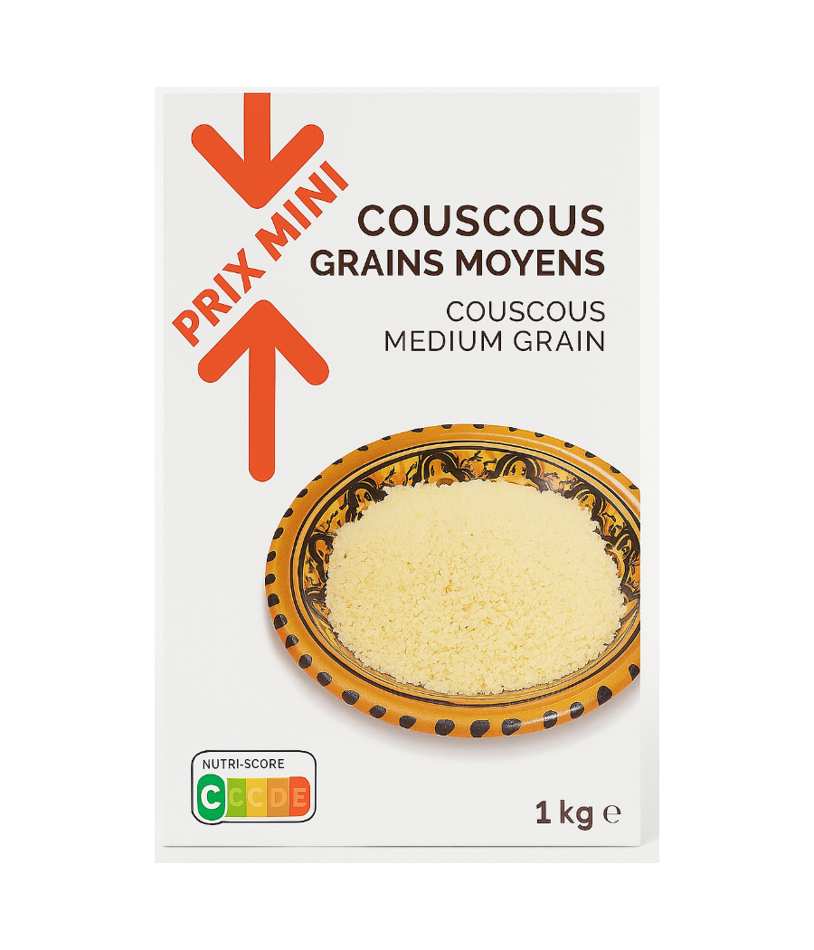 COUSCOUS GRAINS MOYEN 1 KG COUSCOUS GRAINS MOYEN 1 KG