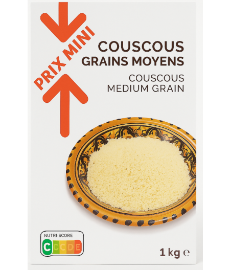 COUSCOUS GRAINS MOYEN 1 KG