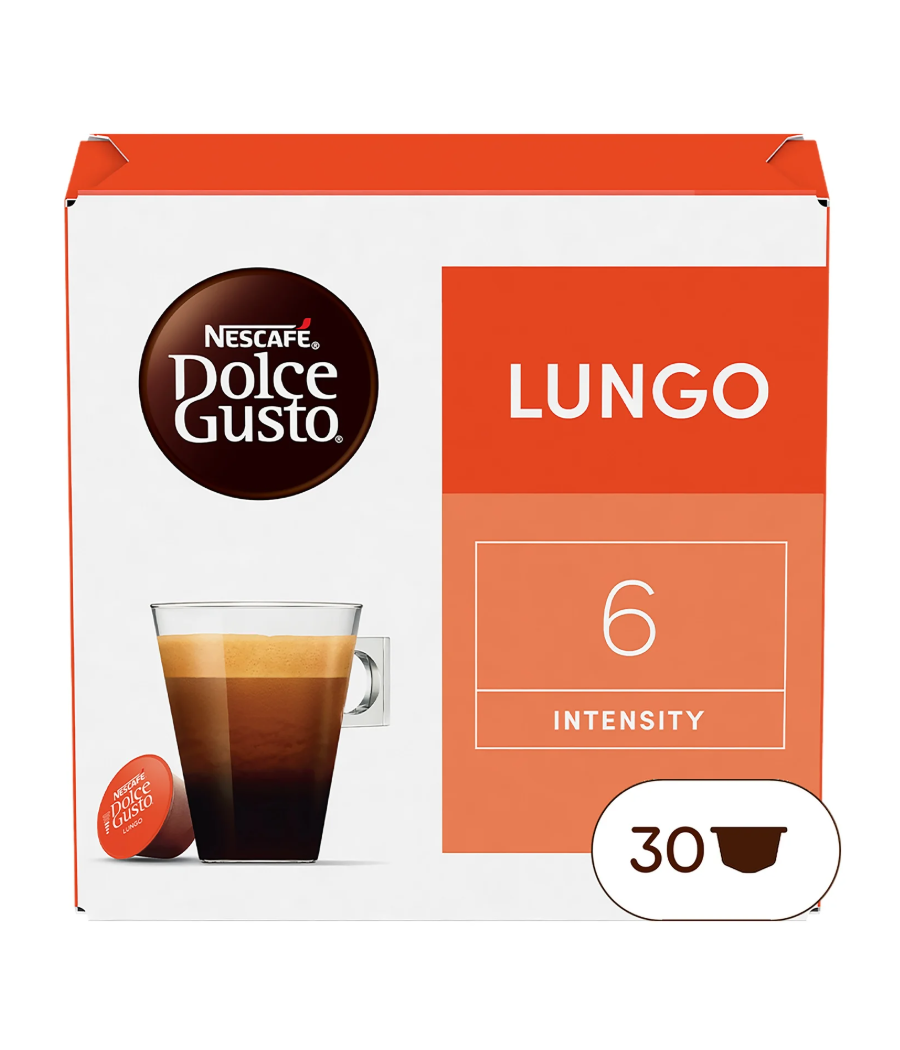 NESCAFE DOLCE GUSTO LUNGO X30 CAPSULES NESCAFE DOLCE GUSTO LUNGO X30 CAPSULES