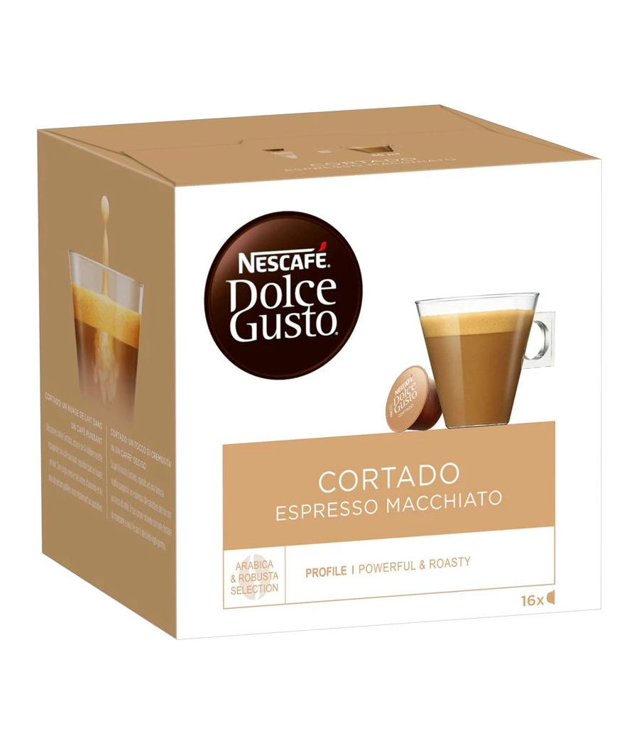 NESCAFE DOLCE GUSTO ESPRESSO MACCHIATO CORTADO X16 CAPSULES NESCAFE DOLCE GUSTO ESPRESSO MACCHIATO CORTADO X16 CAPSULES