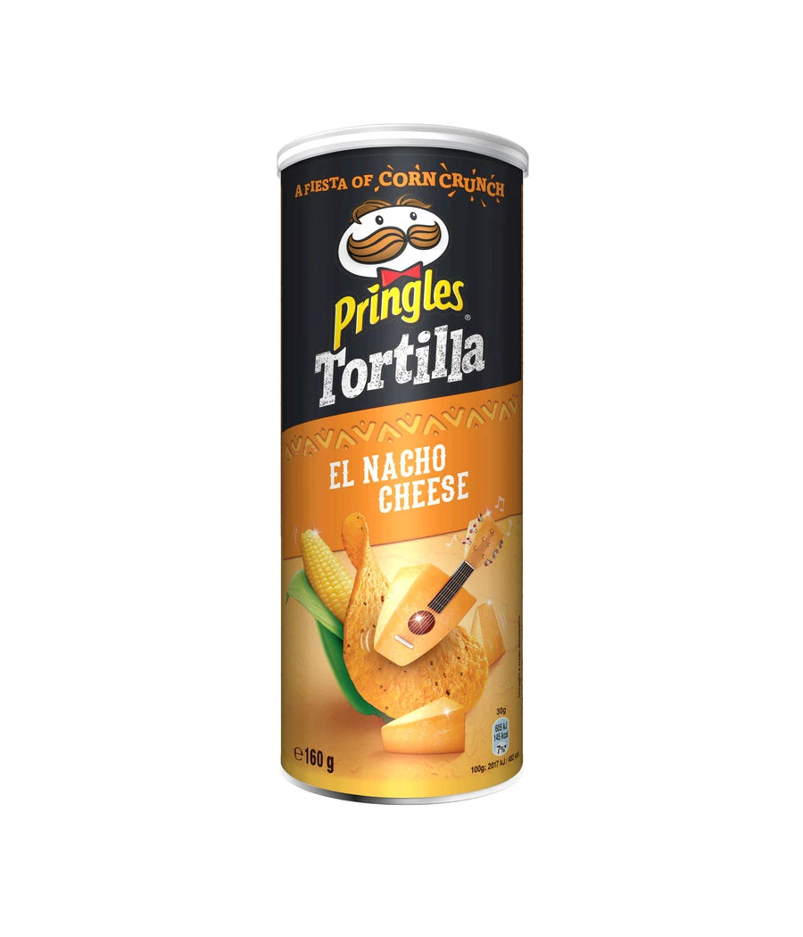 CHIPS TORTILLA EL NACHO CHEESE  PRINGLES 160G CHIPS TORTILLA EL NACHO CHEESE  PRINGLES 160G