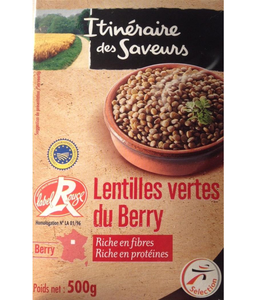 LENTILLES VERTES DU BERRY ITINERAIRE DES SAVEURS 500G LENTILLES VERTES DU BERRY ITINERAIRE DES SAVEURS 500G