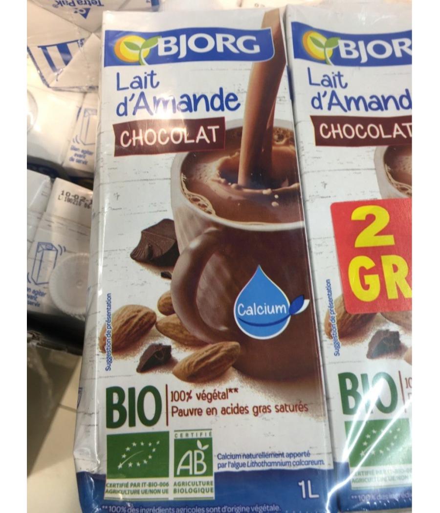 LAIT D'AMANDES AU CHOCOLAT BJORG   270G LAIT D'AMANDES AU CHOCOLAT BJORG   270G