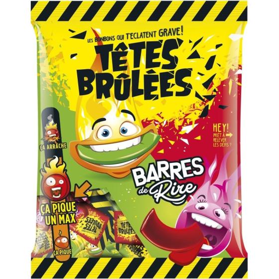 BONBON TÊTES BRULEES BARRES DE RIRE 200G
