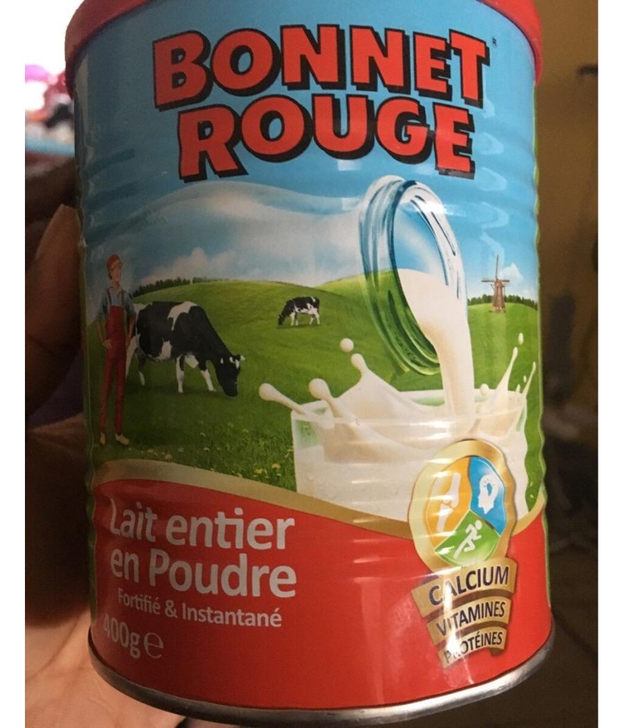 LAIT ENTIER EN POUDRE BONNET ROUGE 400G LAIT ENTIER EN POUDRE BONNET ROUGE 400G