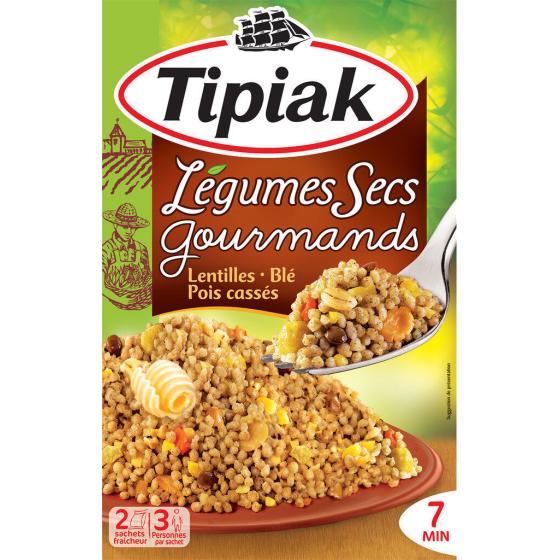 LEGUMES SECS GOURMANDS TIPIAK 2 X 165G