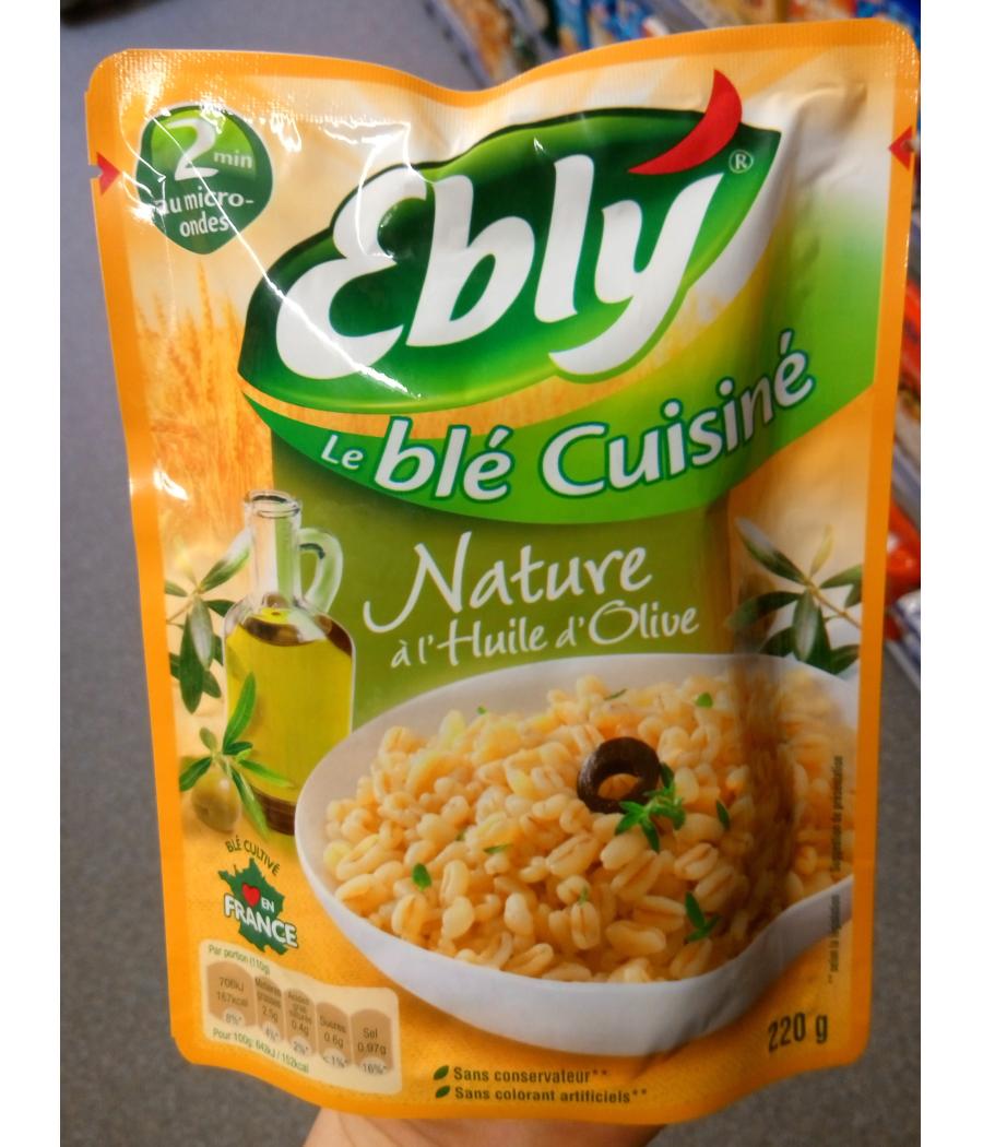 LE BLE CUISINE NATURE A L'HUILE D'OLIVE EBLY 220G LE BLE CUISINE NATURE A L'HUILE D'OLIVE EBLY 220G