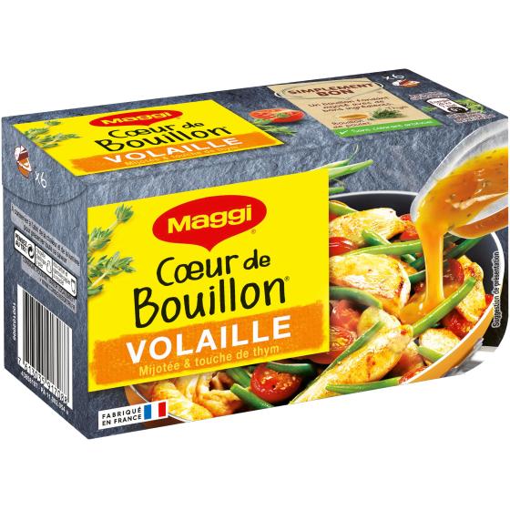 COEUR DE BOUILLON VOLAILLE MIJOTEE ET TOUCHE DE THYM MAGGI 6 X 22G