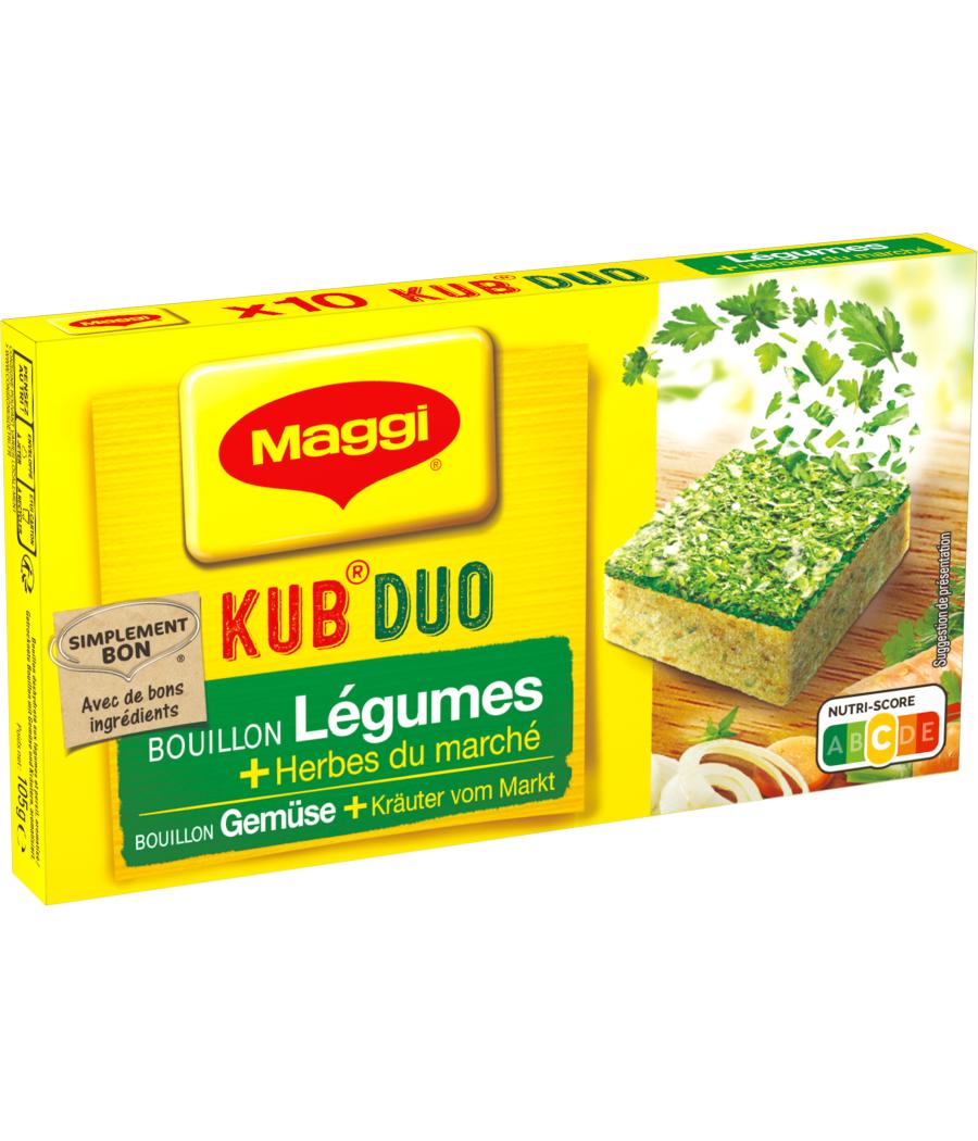 BOUILLON KUB DUO LEGUMES + HERBES DU MARCHE MAGGI 105G BOUILLON KUB DUO LEGUMES + HERBES DU MARCHE MAGGI 105G