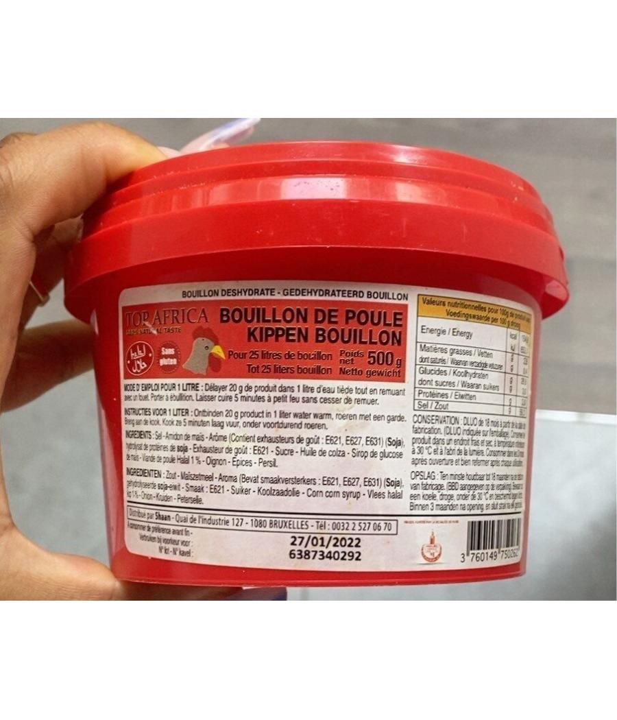 BOUILLON DE POULET TOP AFRICA 500G BOUILLON DE POULET TOP AFRICA 500G