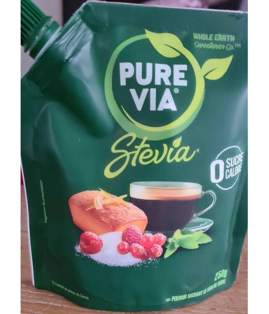 SUCRE PURE VIA POUDRE STEVIA 250G SUCRE PURE VIA POUDRE STEVIA 250G