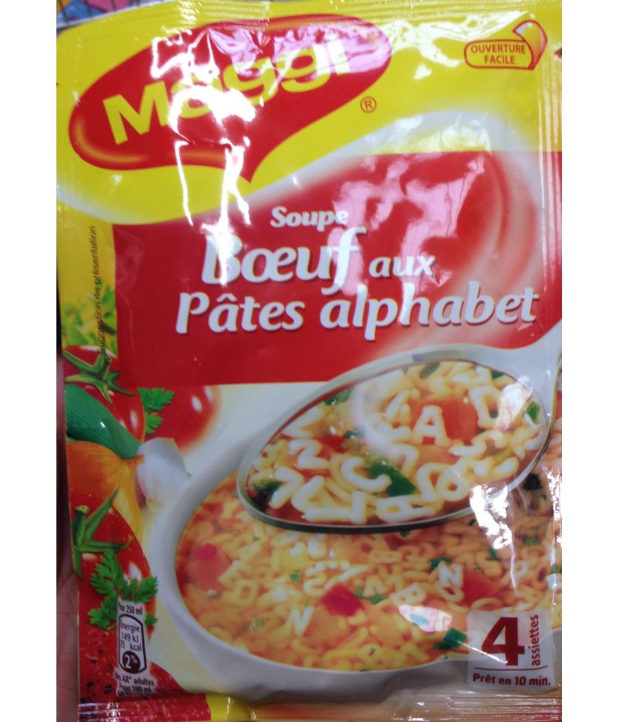 SOUPE AUX BOEUF AUX PATES ALPHABET MAGGI  46G SOUPE AUX BOEUF AUX PATES ALPHABET MAGGI  46G