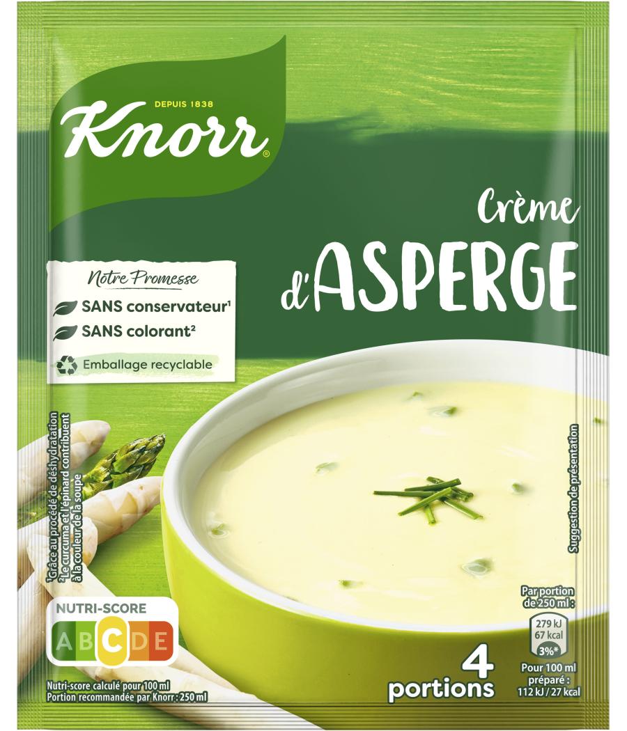 SOUPE DESHYDRATEE A LA CREME D'ASPERGE KNORR 70G SOUPE DESHYDRATEE A LA CREME D'ASPERGE KNORR 70G