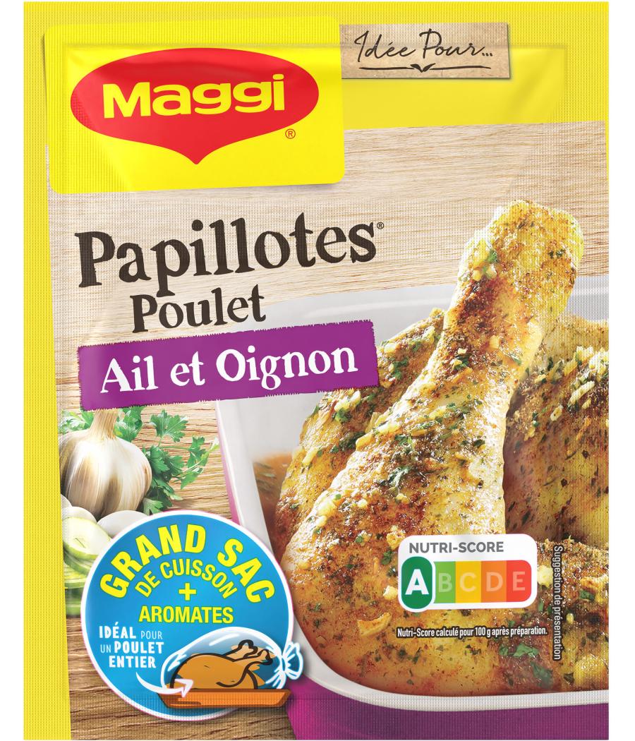 PAPILLOTES POULET AIL OIGNON MAGGI 36G PAPILLOTES POULET AIL OIGNON MAGGI 36G