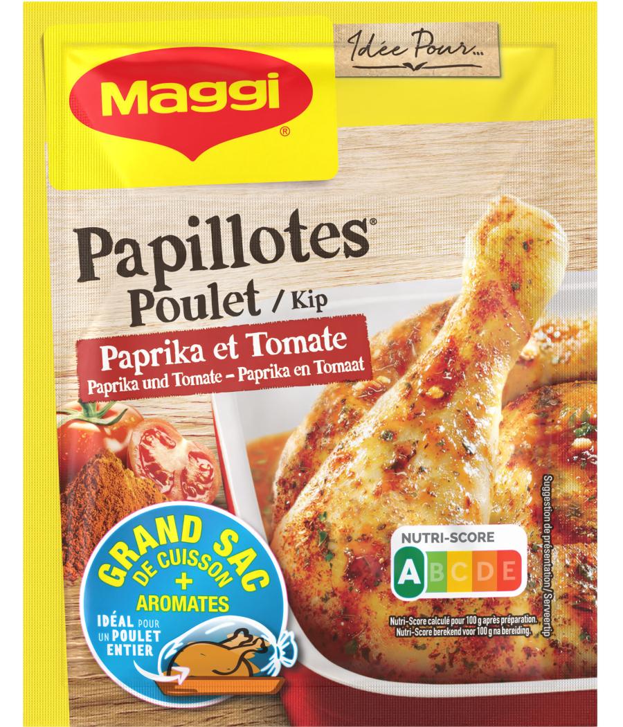 PAPILLOTES POULET PAPRIKA ET TOMATE MAGGI 28G PAPILLOTES POULET PAPRIKA ET TOMATE MAGGI 28G