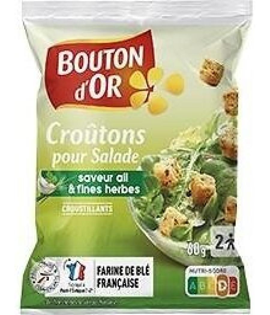 CROUTONS BOUTON D'OR SALADE SAVEUR AIL ET FINES HERBES 60G CROUTONS BOUTON D'OR SALADE SAVEUR AIL ET FINES HERBES 60G