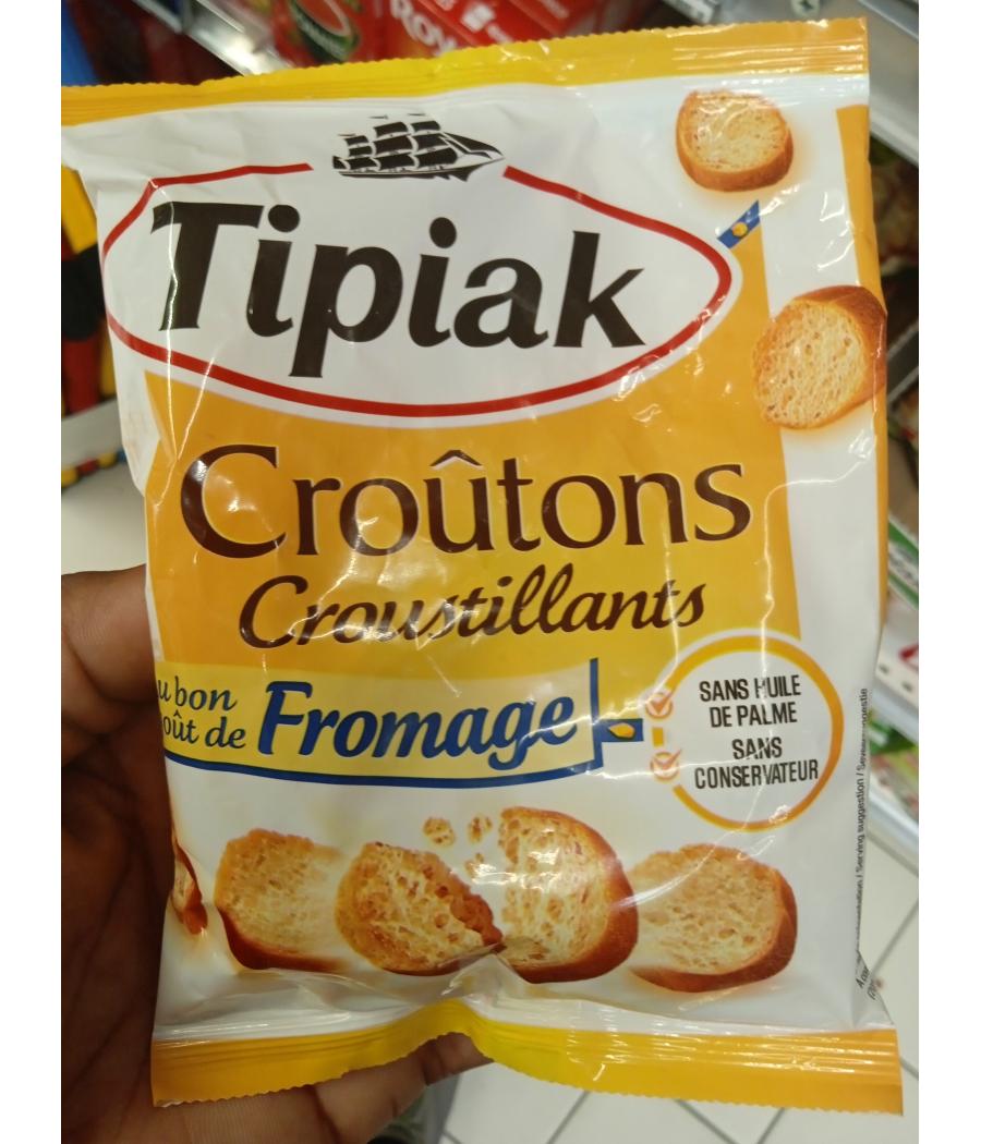 CROUTONS TIPIAK CROUSTILLANTS GOUT FROMAGE 90G CROUTONS TIPIAK CROUSTILLANTS GOUT FROMAGE 90G