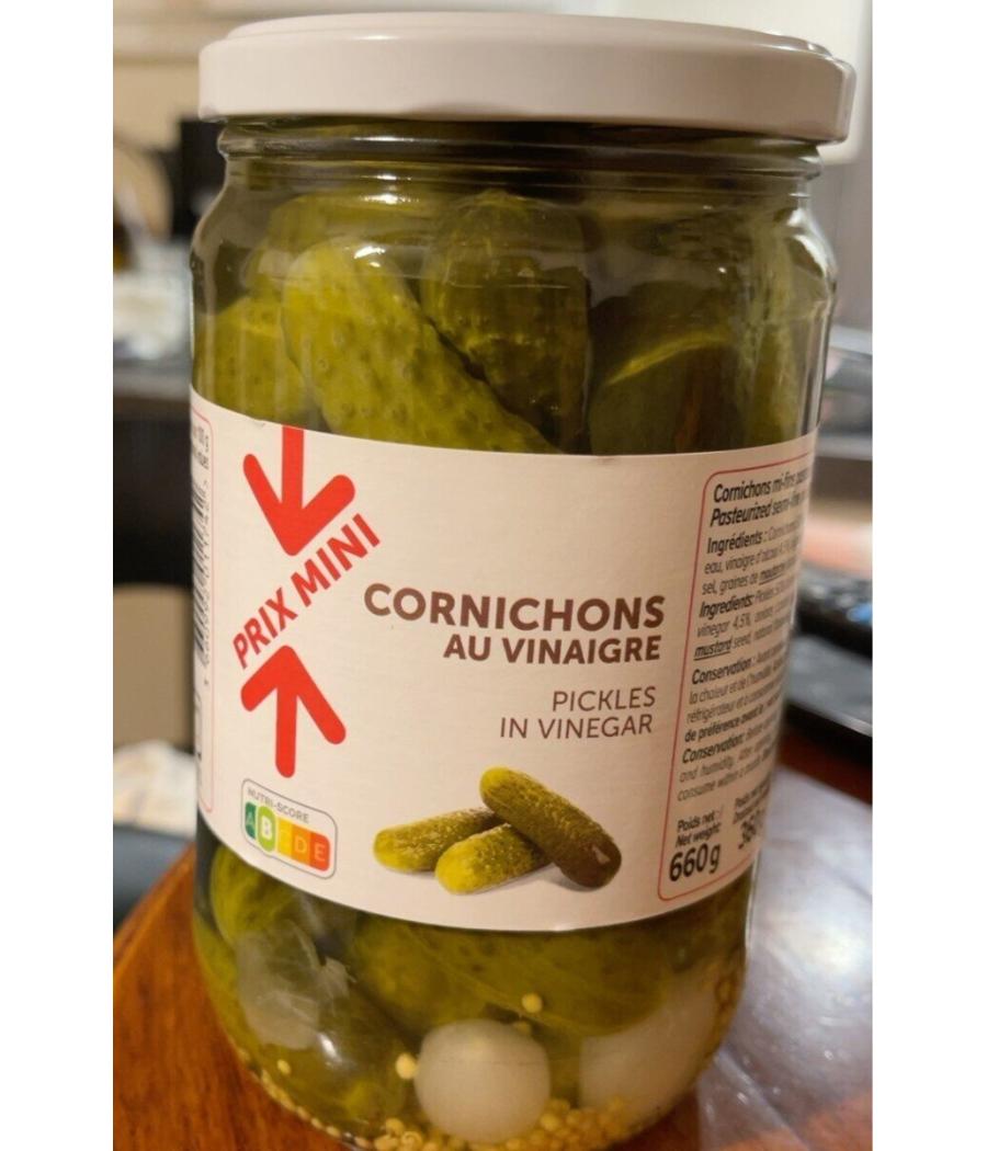 CORNICHONS AU VINAIGRE 660G CORNICHONS AU VINAIGRE 660G