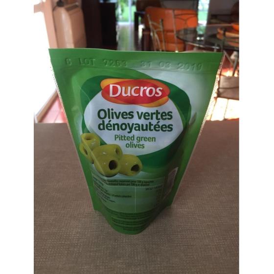 DUCROS GREEN PITTED OLIVES 100G 170G