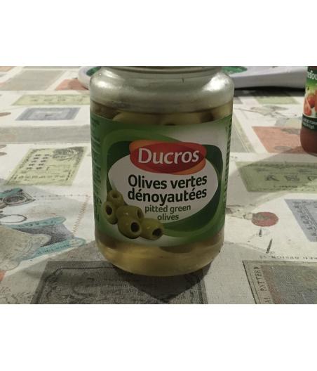 PITTED GREEN OLIVES DUCROS 37CI 320G