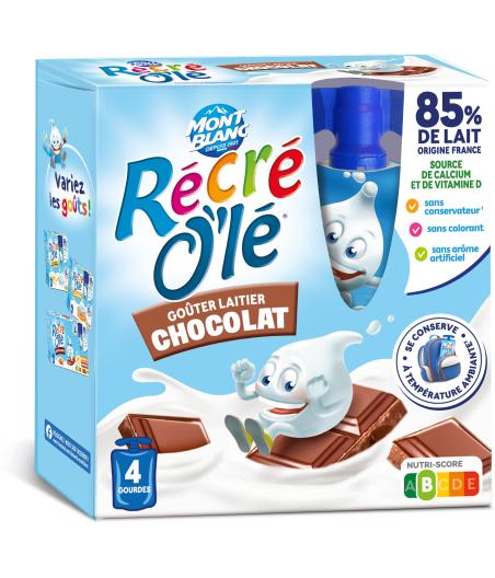 RECRE O\'LE GOUTER LAITIER GOURDES CHOCOLAT 4X85G 340 G