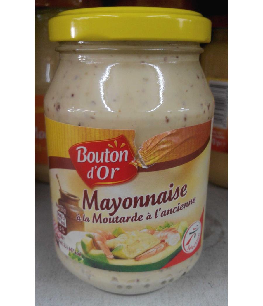 MAYONNAISE A LA MOUTARDE A L'ANCIENNE BOUTON D'OR 235G MAYONNAISE A LA MOUTARDE A L'ANCIENNE BOUTON D'OR 235G
